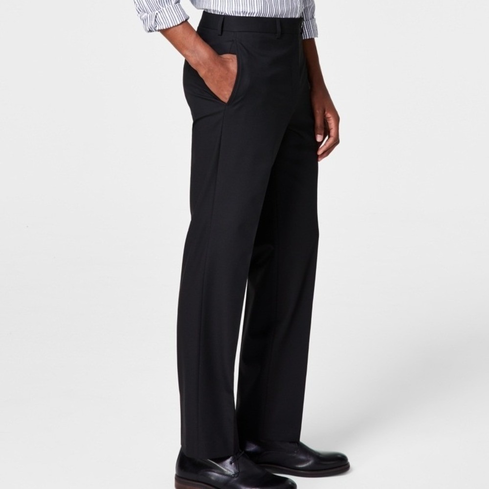 Michael Kors Mens Marvin Dress Pants 44x30 Black Stretch Business Casual NWT